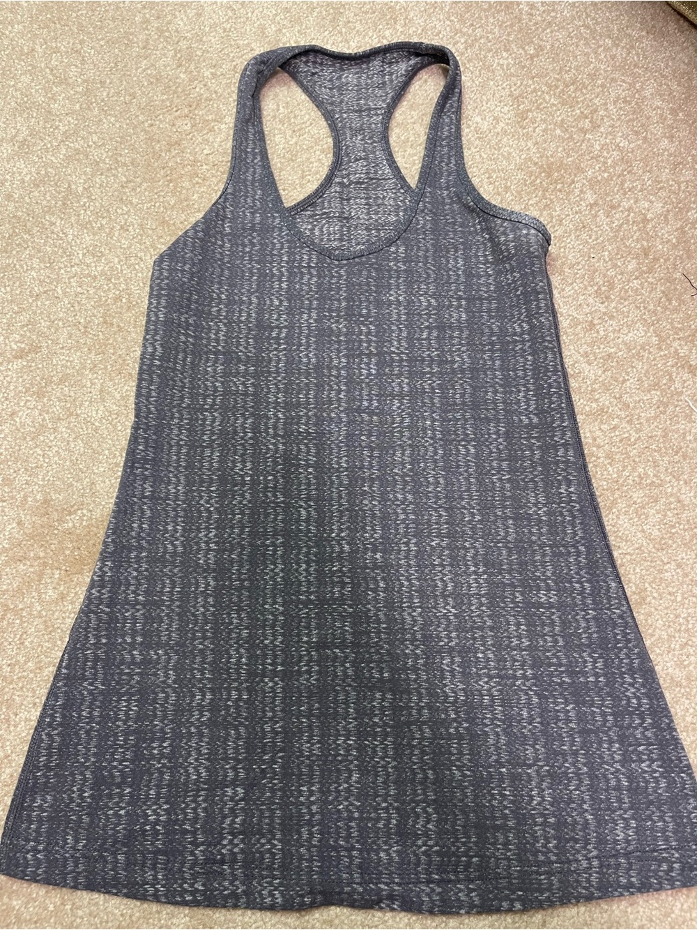 lululemon athletica Gray Heathered Racerback Tank